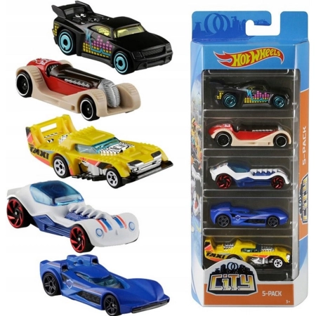 Samochody Hot Wheels City Zestaw GHP56 Autka 5-pak